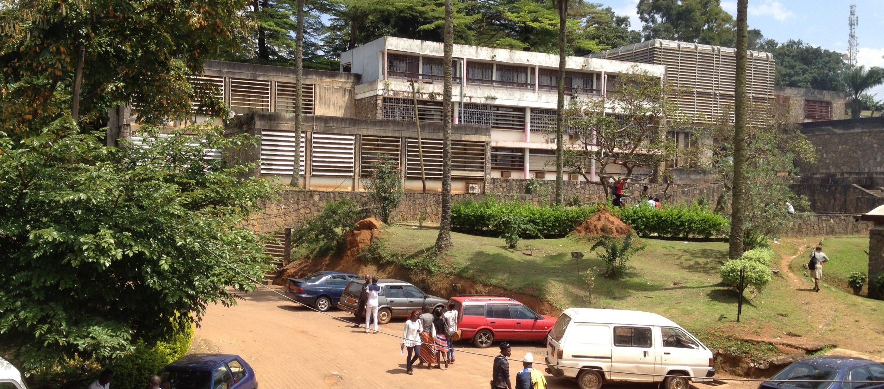 Campus University of Yaoundé I 2014 view from scolarité 2