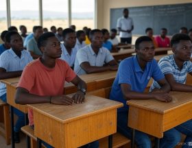 photo etudiants ouganda générée par l'IA