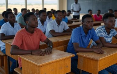 photo etudiants ouganda générée par l'IA