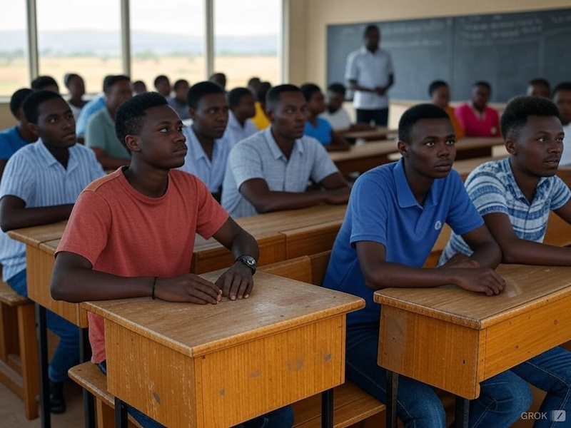 photo etudiants ouganda générée par l'IA