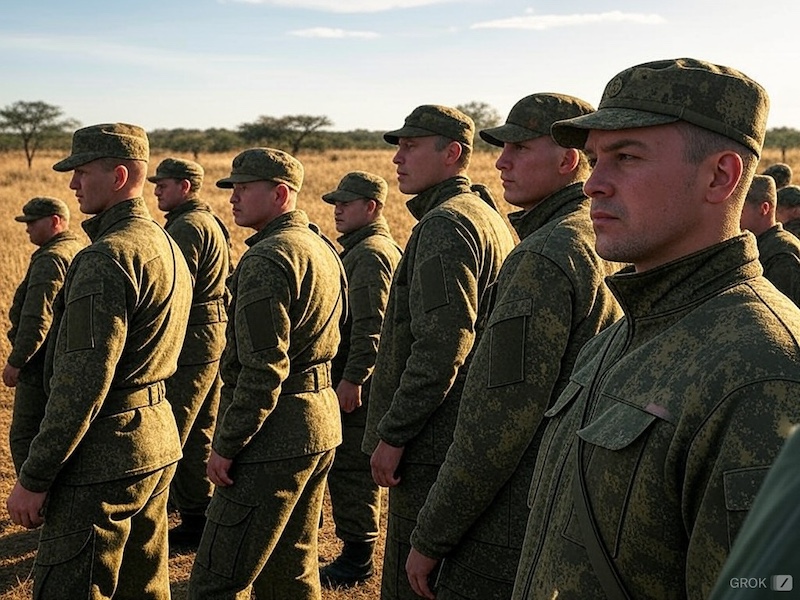 soldats russes afrique