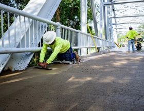 Pedestrian bridge renovation More: Original public domain image from <a href=