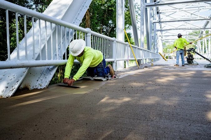 Pedestrian bridge renovation More: Original public domain image from <a href=