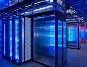 Free computer server room image, public domain CC0 photo. More: View public domain image source <a href=