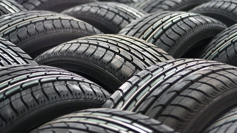 Car tyre. Free public domain CC0 photo.