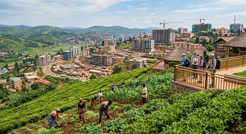 Firefly GeminiFlash Génère une photo réelle pour l'article Rwanda La croissance du PIB portée par les 893336